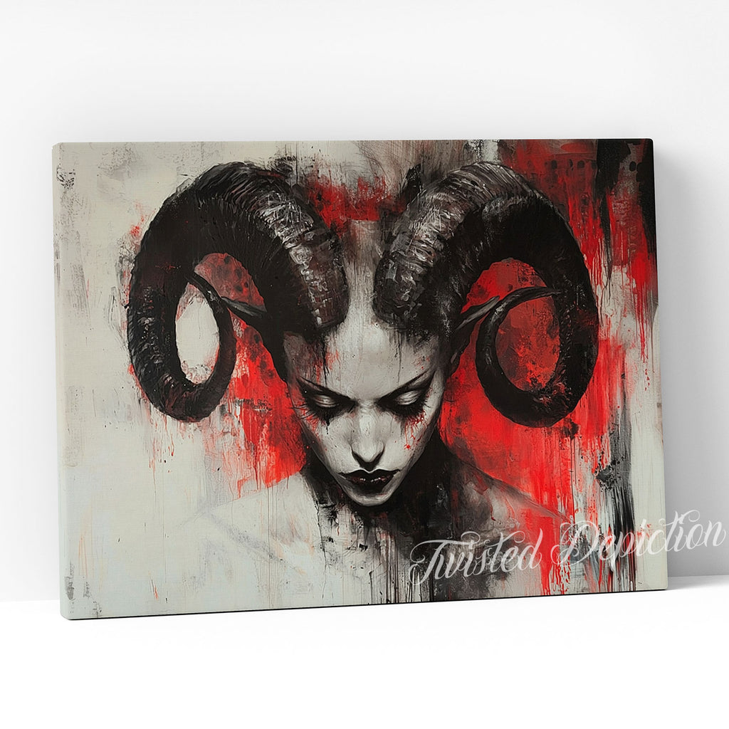 female devil satanic art piece