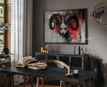 lady devil wall art 