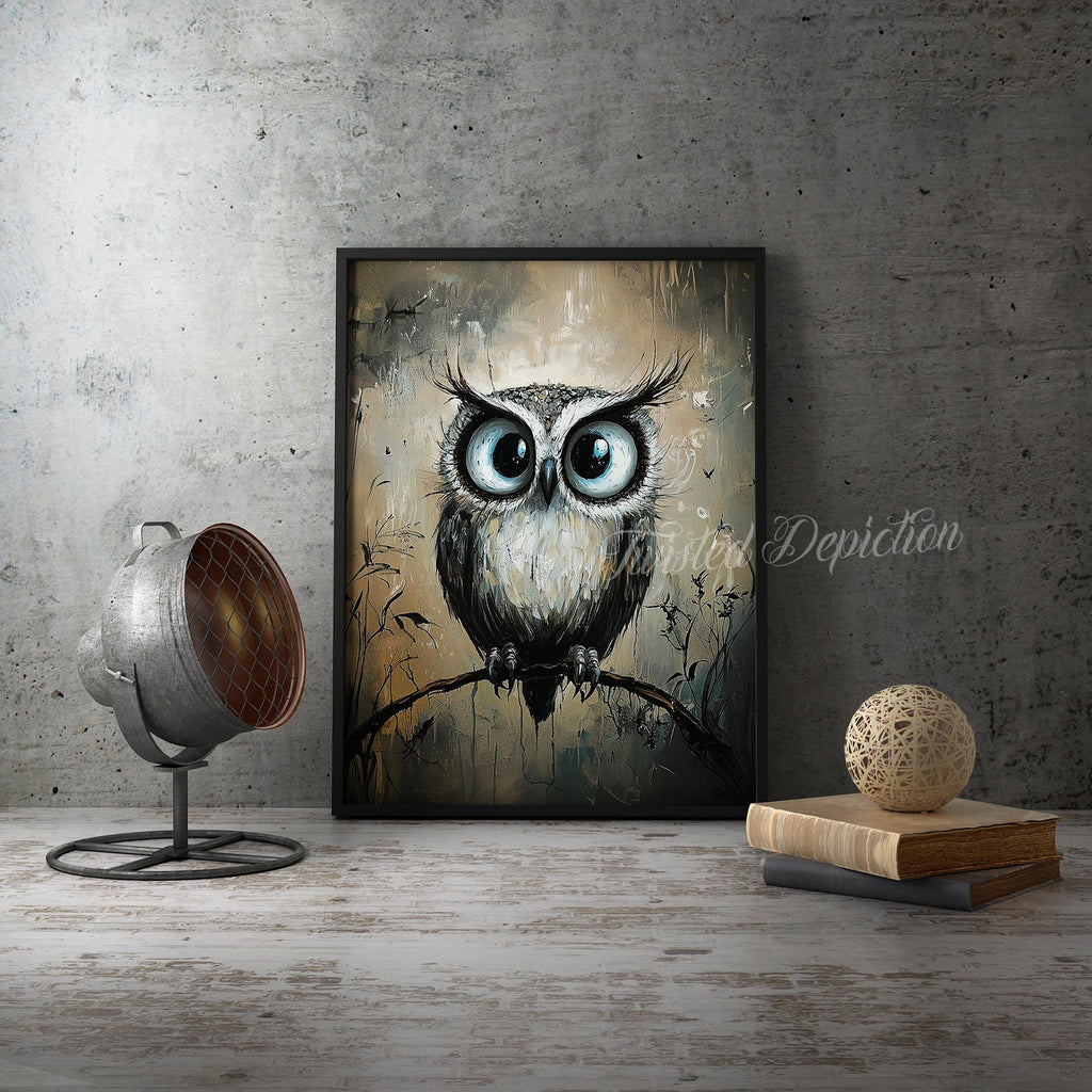 owl printable art prints commercial use
