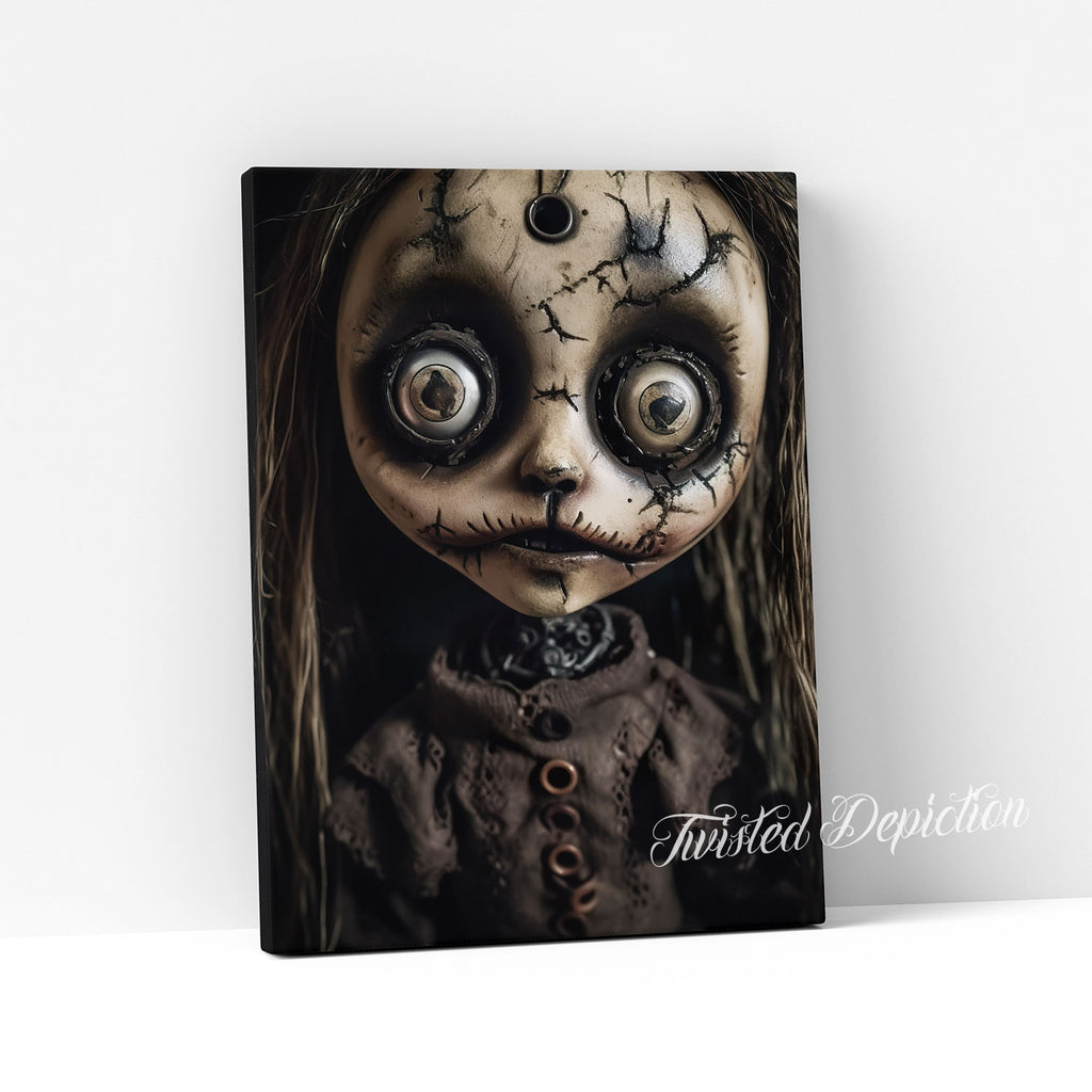 gothic horror doll painting