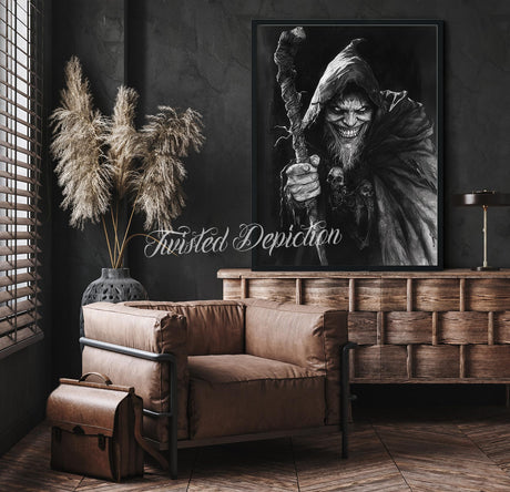 dark warlock wall art