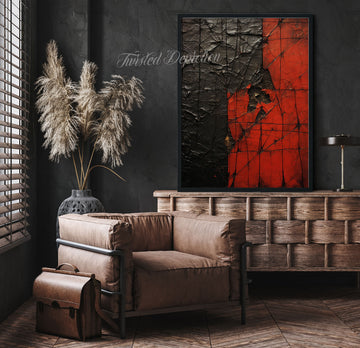 dark art abstract painting, gothic feel