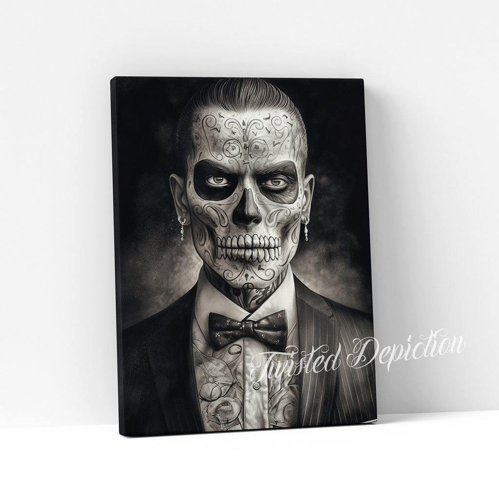 day of the dead mob boss wall art