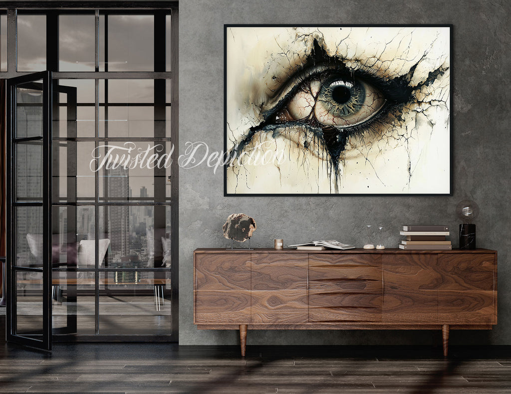 morbid eyeball wall art