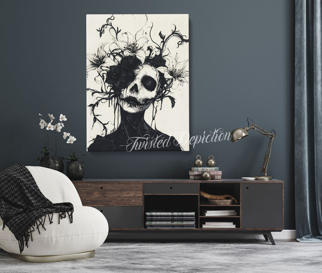 creepy forest people art prints