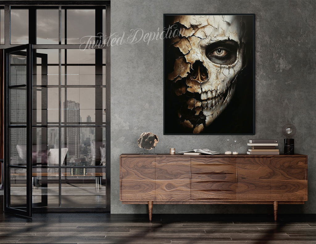 fractured skull art print
