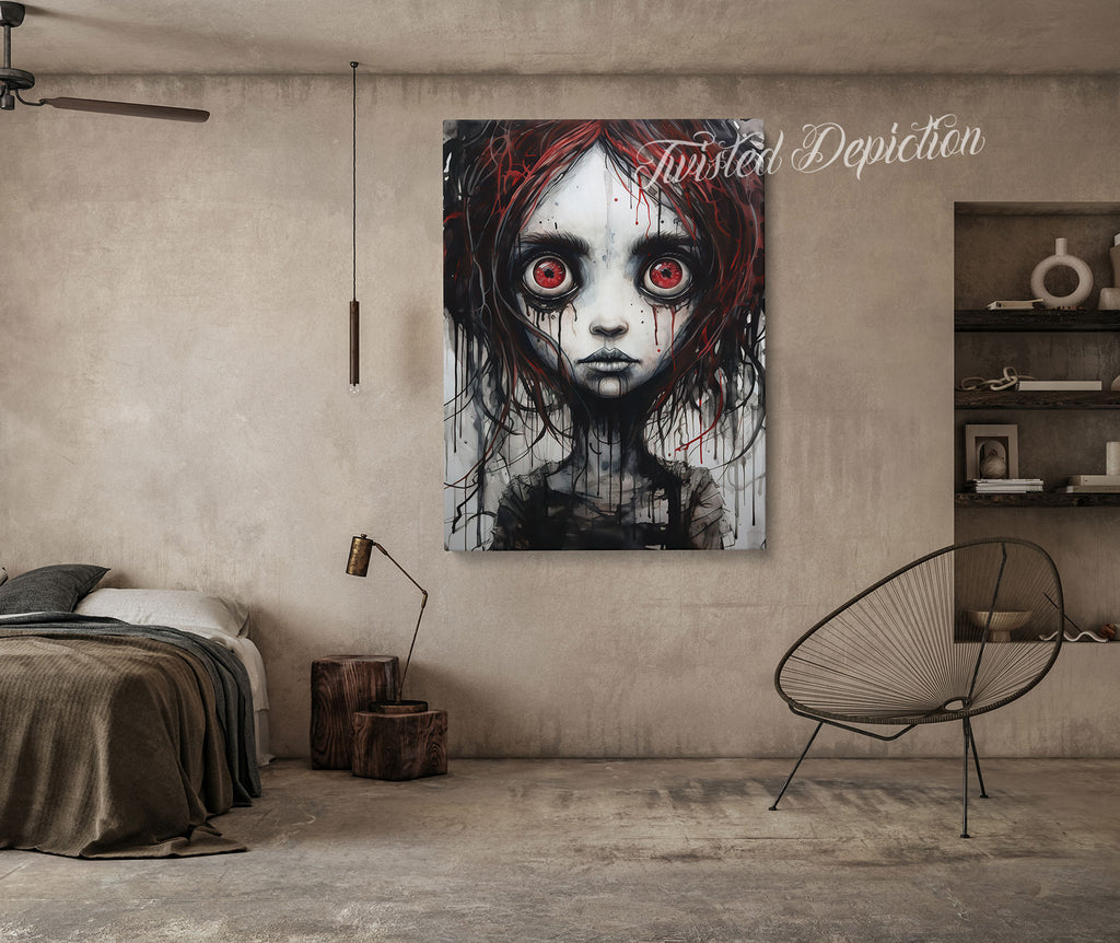 gothic girl art prints bundle