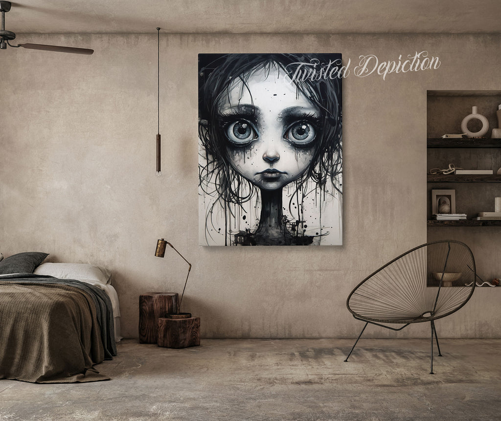 gothic girl art prints bundle