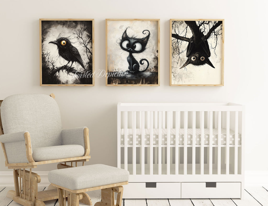 gothic nursery art printable download