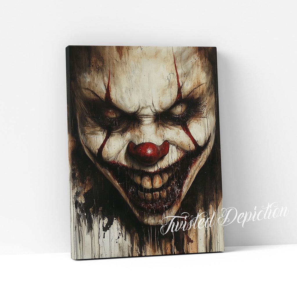 dark clown painting