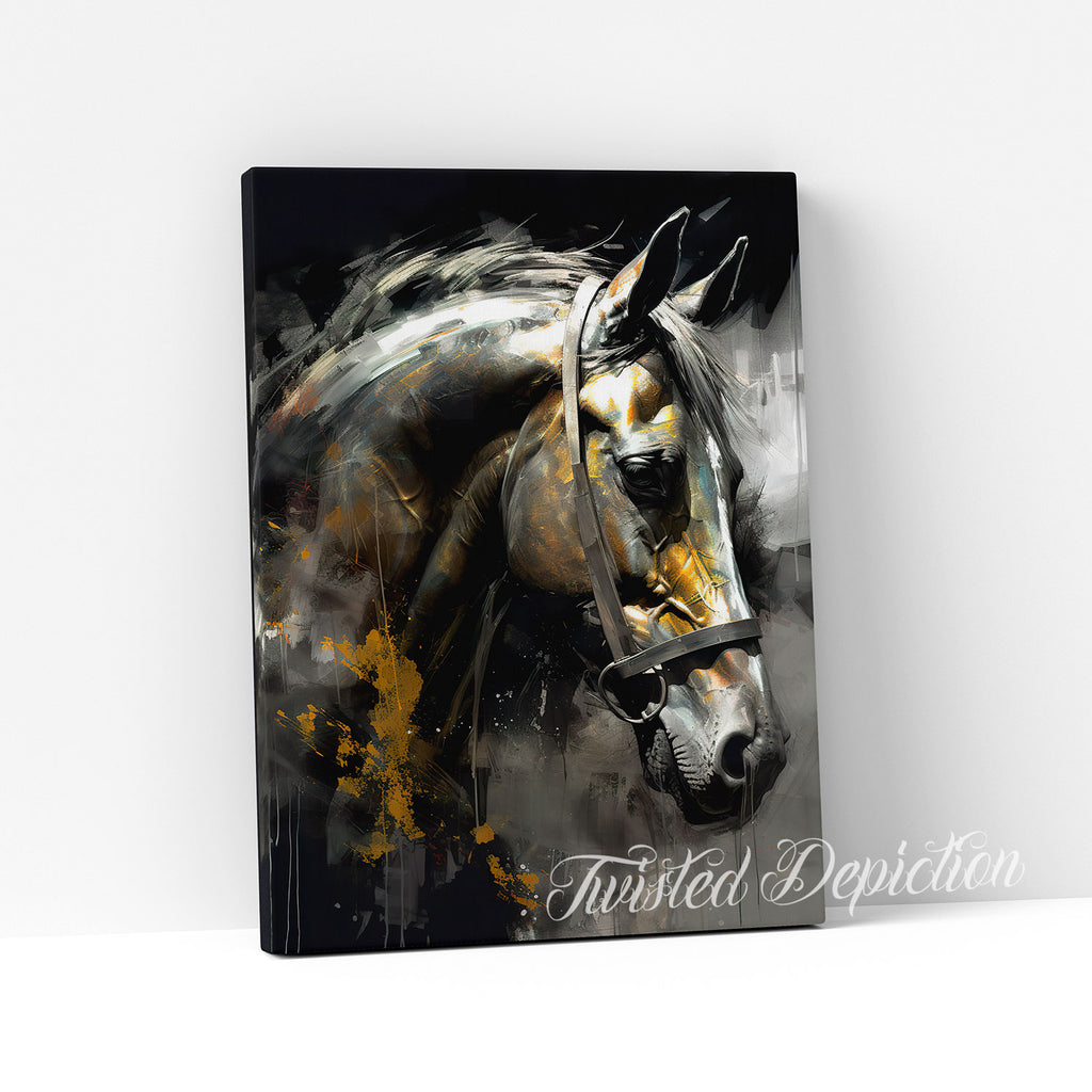 canvas horse painting