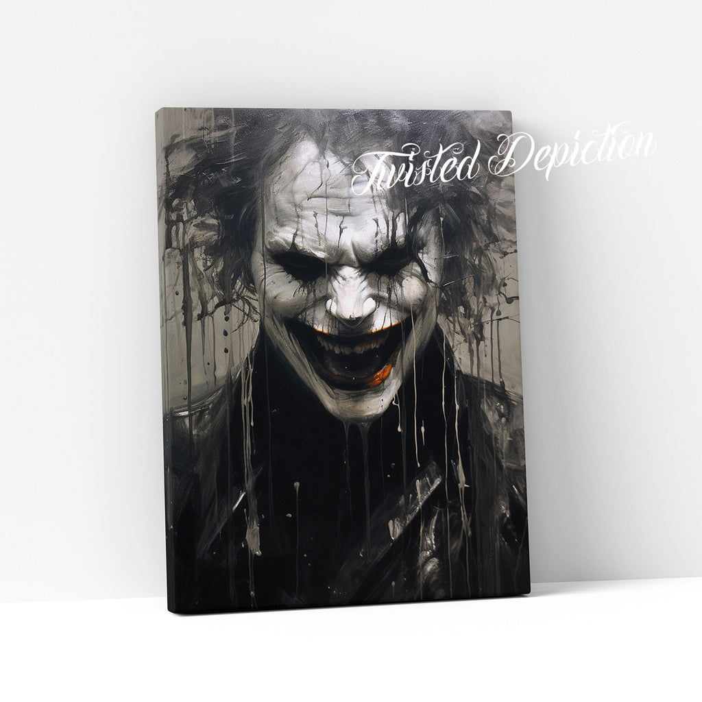 the joker canvas painting