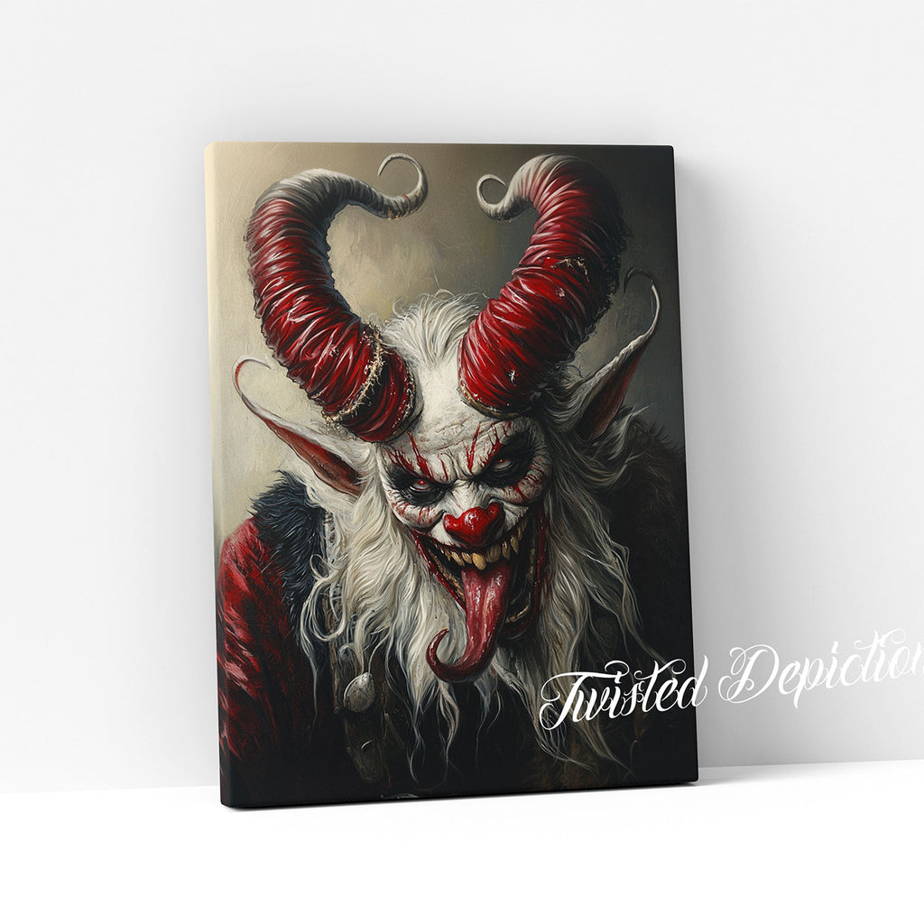 krampus canvas art