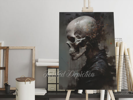 ORIGINAL SKULL PAINTING CANADA