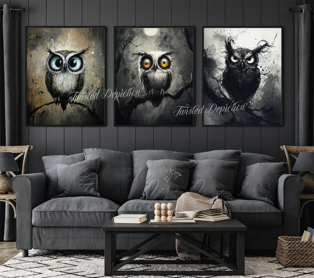 owl printable art prints commercial use