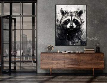 racoon painting fine art