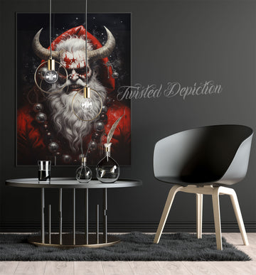 satan claus fine art painting 