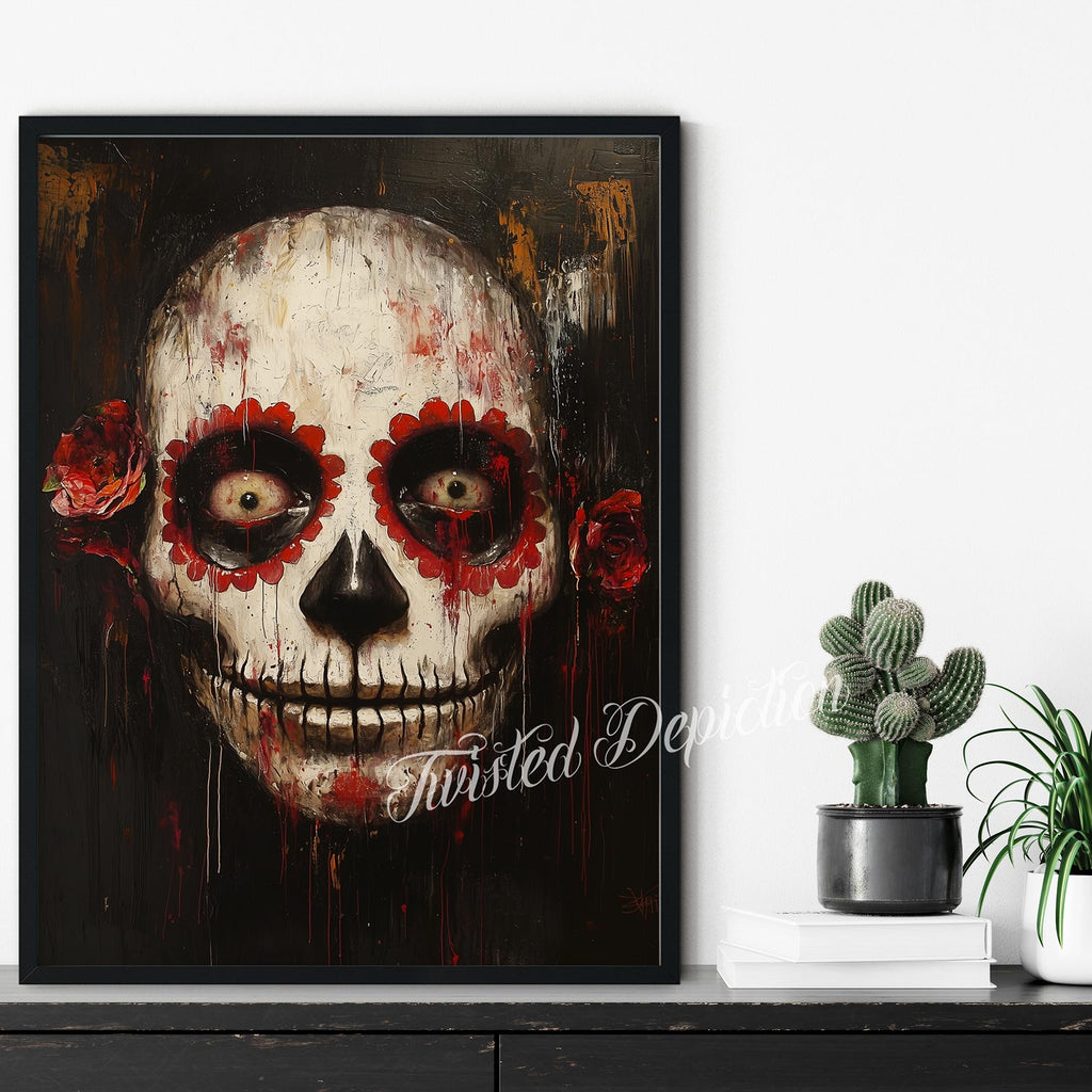 sugar skull dark art
