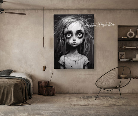 big eyes girl painting