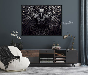 biomechanical crow art canada