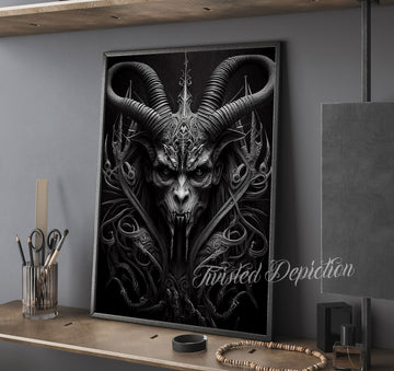 Biomechanical Baphomet art canada