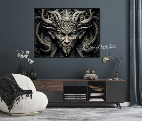 h r giger style faun art