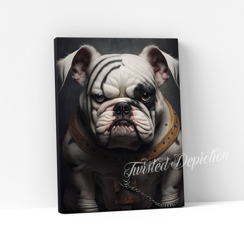 English Bulldog canvas art canada