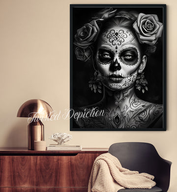 Dia De Los Muertos Girl painting