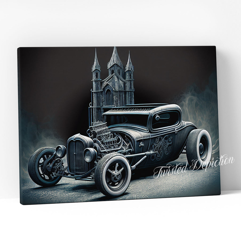 gothic hot rod car art canada