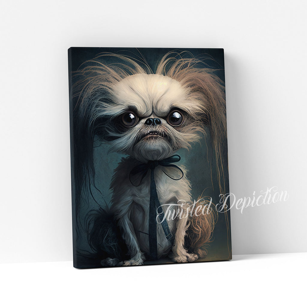 funny shih tzu wall art