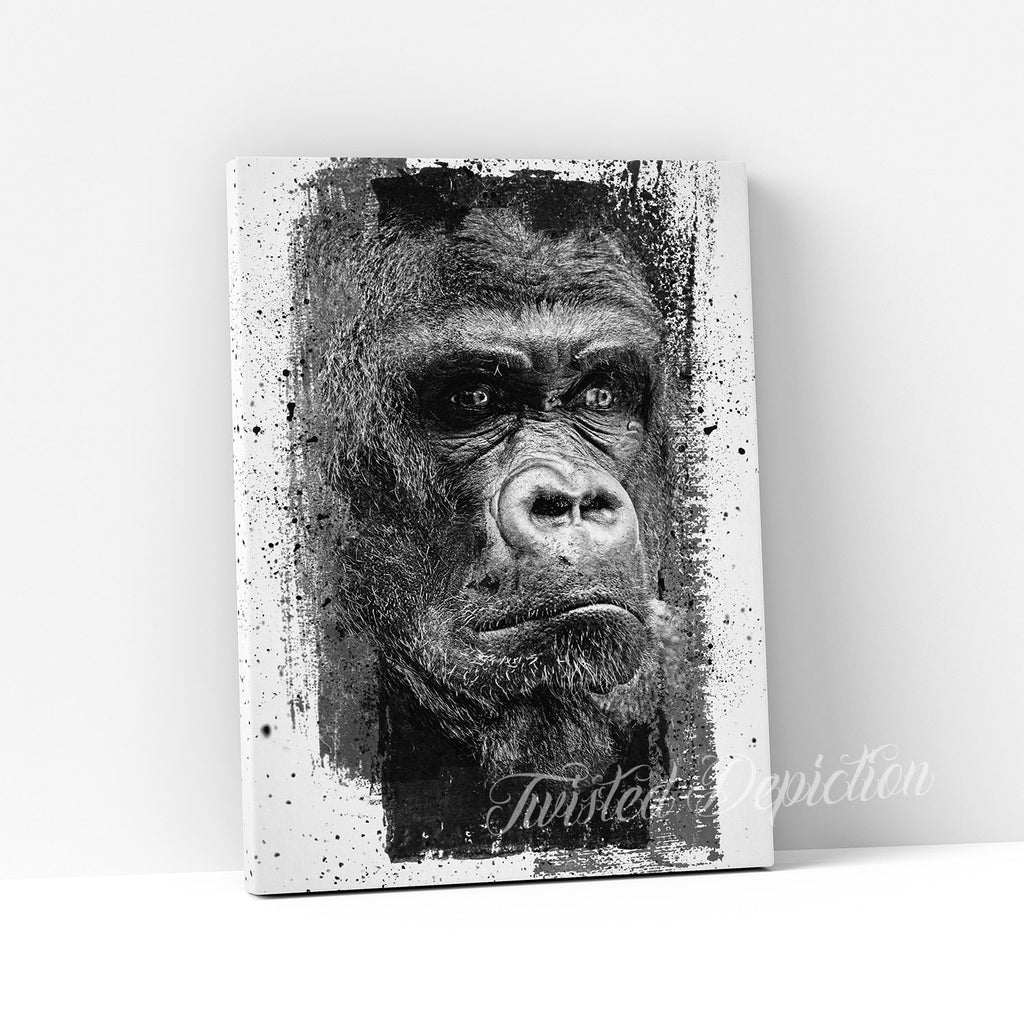 silverback gorilla artwork home